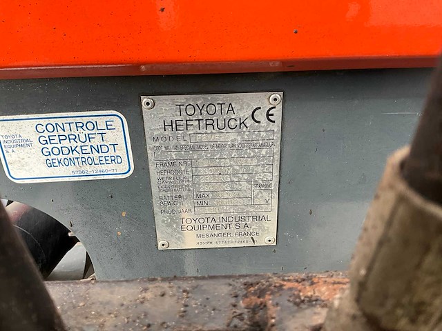 1998 toyota fbmf25 vorkheftruck - afbeelding 15 van  23