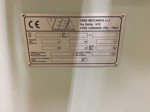 1998 veba sf 80 kantelspilfreesmachines - afbeelding 8 van  8
