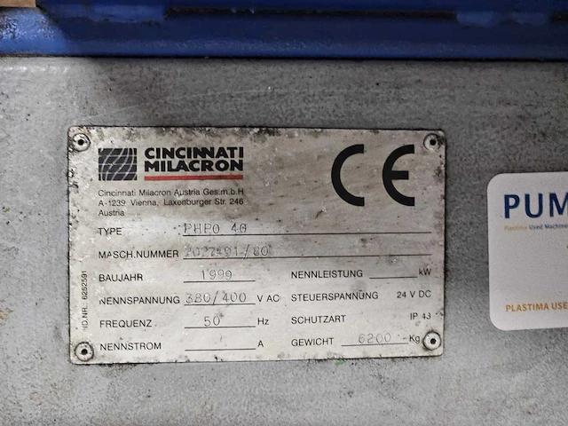 1999 - cincinnati milacron austria gmbh - phpo 40 - extrusion die for pipe extrusion - afbeelding 3 van  3