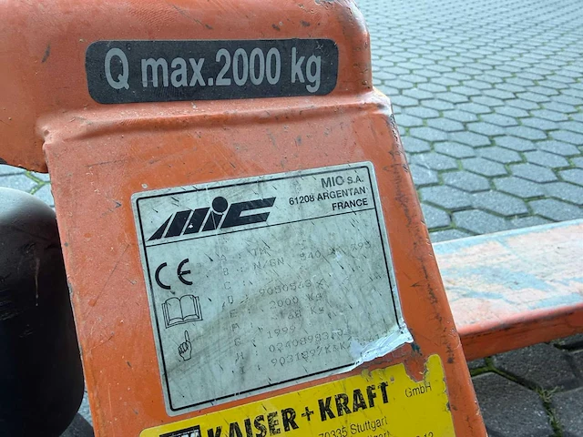 1999 - mic - tm - hydraulic hand pallet trucks - afbeelding 3 van  3
