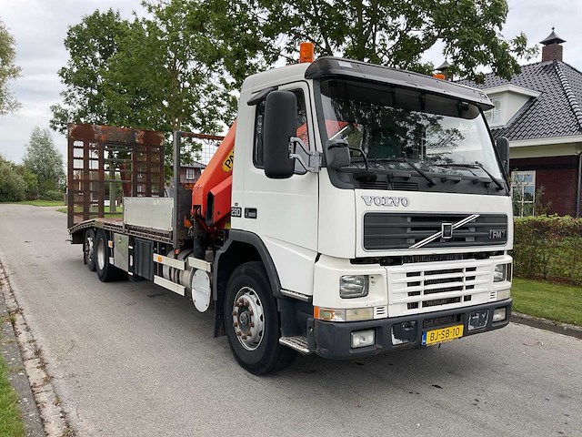 1999 - volvo - fm - kraanvrachtwagen - machine transporter - afbeelding 14 van  20