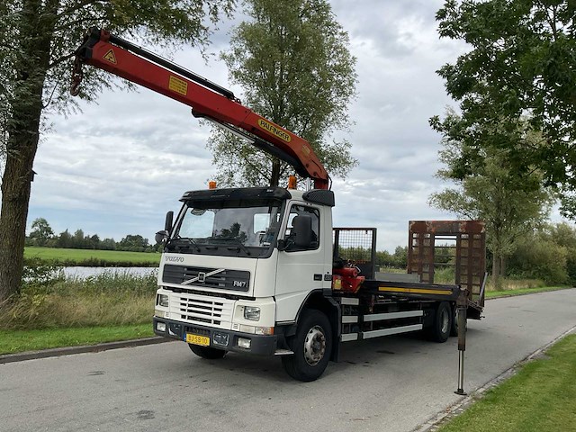1999 - volvo - fm - kraanvrachtwagen - machine transporter - afbeelding 20 van  20