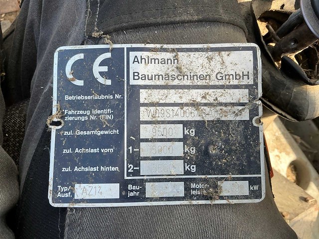 1999 ahlmann az14 shovel - afbeelding 42 van  47