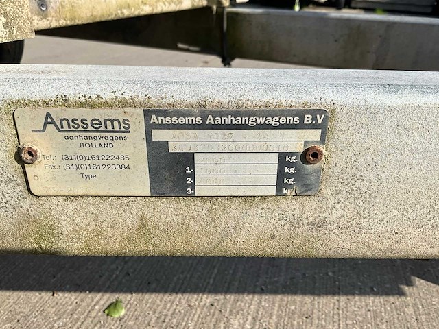 1999 anssems bs ansa 2037 aanhangwagen - afbeelding 6 van  14