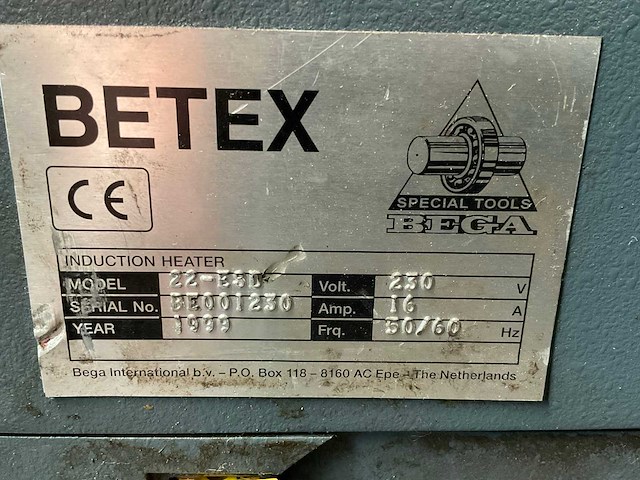 1999 bega 22-e8d inductie verwarmer - afbeelding 9 van  9