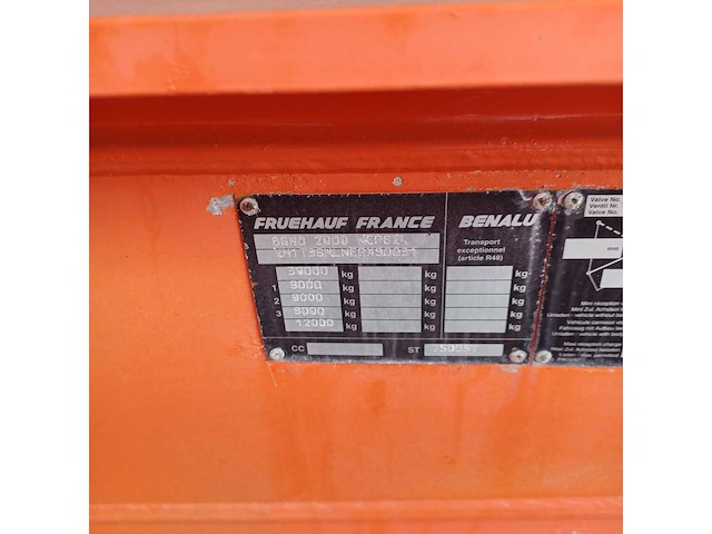 1999 benalu t39nlnep bulk trailer (75165-189) - afbeelding 7 van  8
