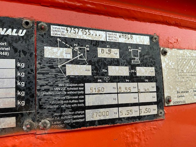 1999 benalu t39nlnep bulktrailer (75165-188) - afbeelding 7 van  12