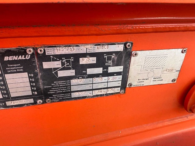 1999 benalu t39nlnep bulktrailer (75165-193) - afbeelding 11 van  12