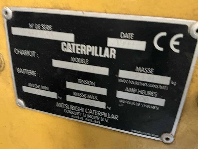 1999 caterpillar ep16kt vorkheftruck - afbeelding 8 van  8