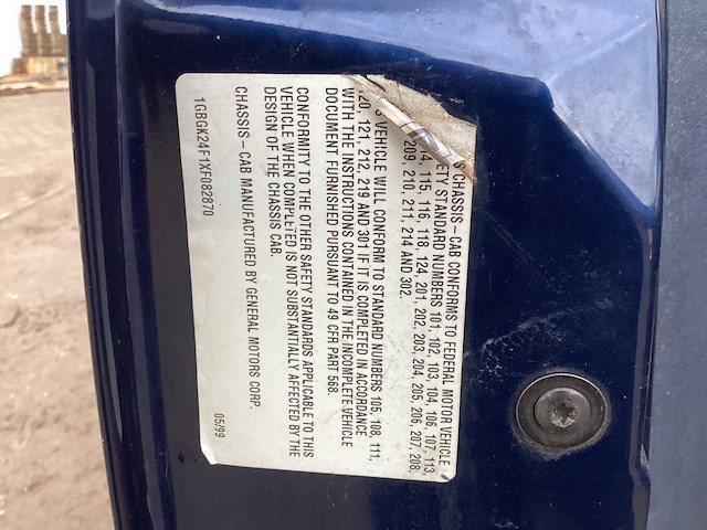 1999 chevrolet pickup 2500 bedrijfswagen - afbeelding 14 van  16