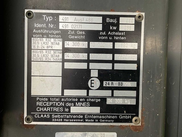 1999 claas jaguar 840 veldhakselaar - afbeelding 27 van  41