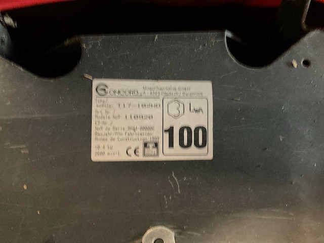 1999 concord t17-102hd zitmaaier - afbeelding 8 van  8