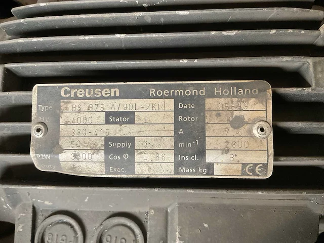 1999 creusen bs975 bandschuurmachine - afbeelding 5 van  6