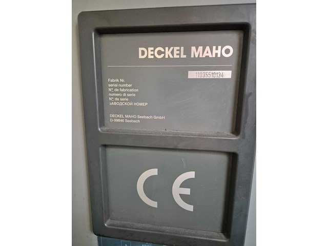 1999 deckel maho dmu 50t cnc universele machinecentrum - afbeelding 4 van  12