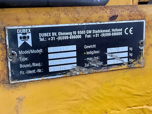 1999 dubex 9804 veldspuit, getrokken - afbeelding 10 van  18