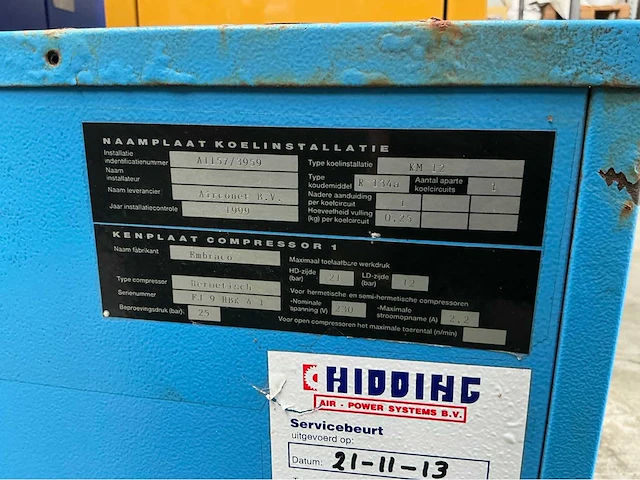 1999 embraco / airconet koelcompressor - afbeelding 5 van  5