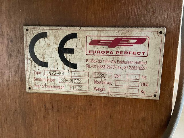 1999 europa perfect 423-kb bunker elevator - afbeelding 13 van  13