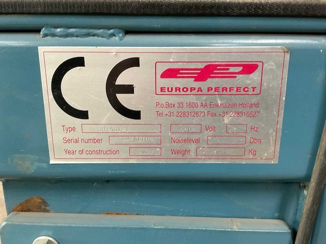 1999 europa perfect eu 591-1 pelmachine - afbeelding 6 van  6
