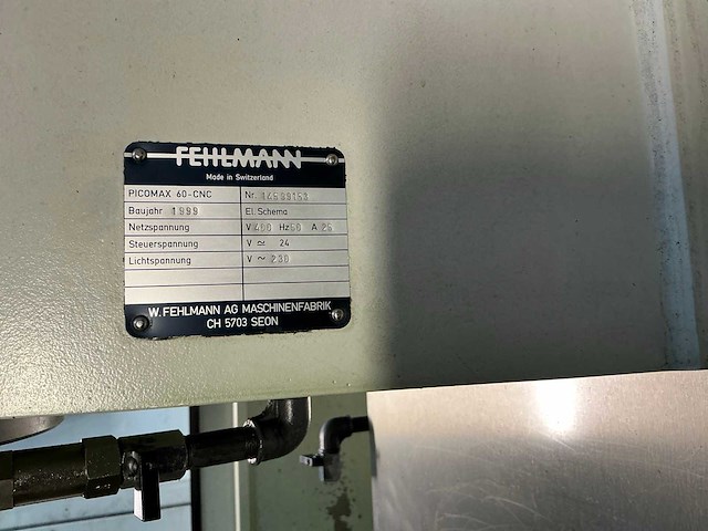 1999 fehlmann picomax 60 verticale machinecentra - afbeelding 8 van  12