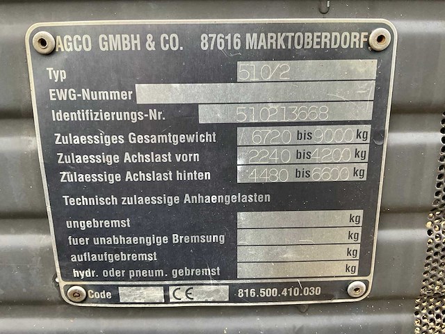 1999 fendt 510 c turboshift vierwielaangedreven landbouwtractor - afbeelding 25 van  39