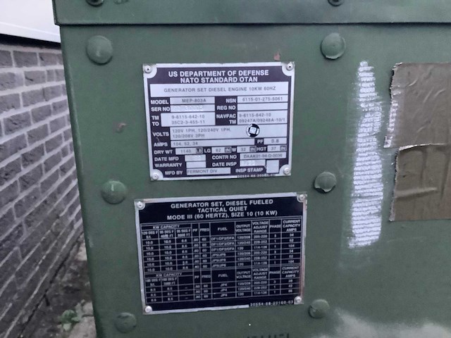 1999 fermont mep -803a stroomgenerator - afbeelding 4 van  4