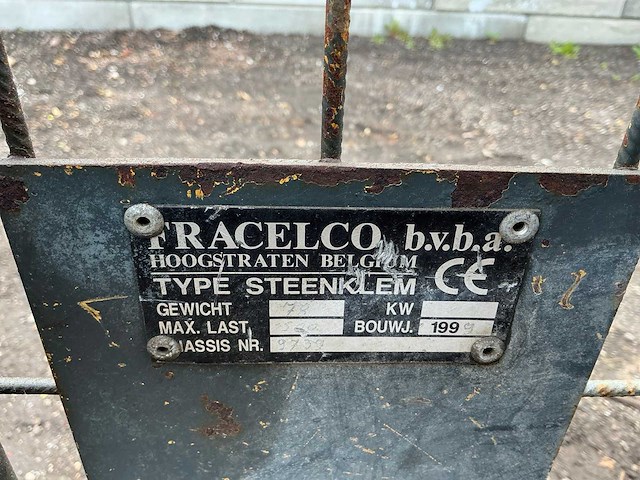 1999 fracelco steenklem voorzetapparatuur - afbeelding 5 van  13
