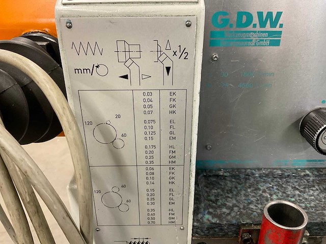 1999 g.d.w. lz250 universele draaibank - afbeelding 20 van  22
