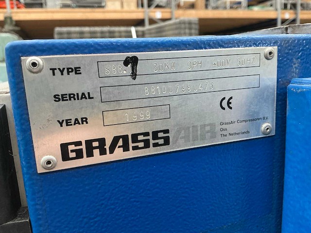 1999 grassair s88.10 schroefcompressor - afbeelding 7 van  8