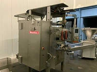 1999 hassia flexibag 55/38 verticale folie vorm / vul en sealmachine - afbeelding 4 van  5