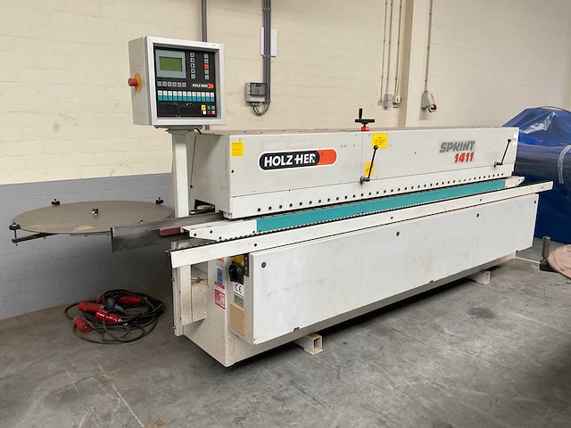1999 holzher 1411 kantenaanlijmmachine - afbeelding 2 van  5