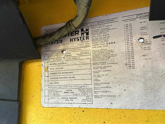 1999 hyster e3.00xm-847 vorkheftruck elektrisch - afbeelding 4 van  13