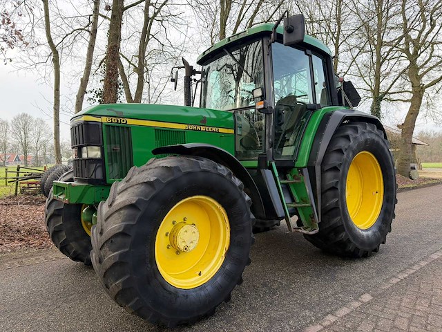 1999 john deere 6610 pq vierwielaangedreven landbouwtractor - afbeelding 1 van  12