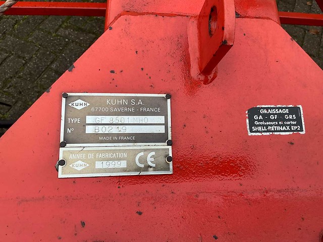 1999 kuhn gf 8501 mho hooischudder - afbeelding 11 van  26