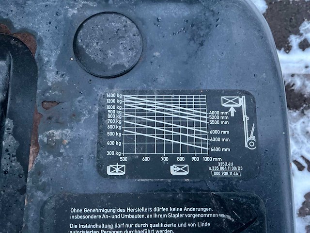 1999 linde e14 vorkheftruck - afbeelding 19 van  27