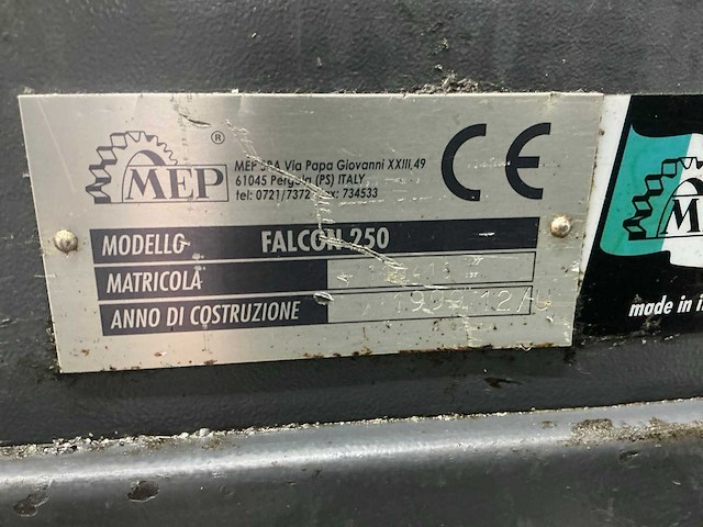 1999 mep falcon 250 afkortcirkelzaagmachine - afbeelding 7 van  8