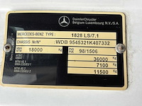 1999 mercedes-benz atego 1828 ls/7.1 vrachtwagen, opleggertrekker - afbeelding 14 van  18