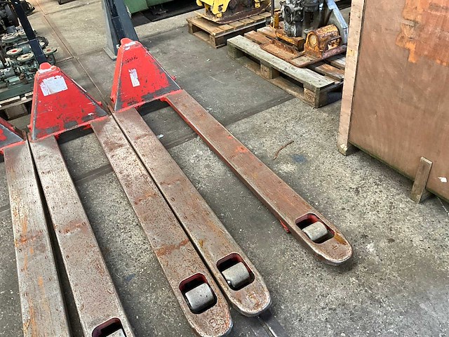 1999 motrac m 30 hand hydraulische palletwagen - afbeelding 3 van  7