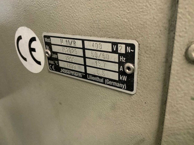 1999 nabertherm n 11/r hardingsoven - afbeelding 4 van  4