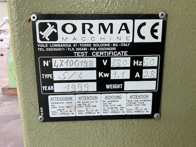 1999 orma s/4 fineerpers 2500x1200mm - afbeelding 7 van  7