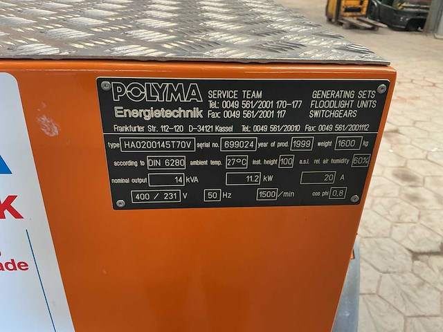 1999 polyma ha0200145t70v floodlight - afbeelding 2 van  9