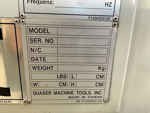 1999 quaser mk 60 ii h cnc horizontale machinecentra - afbeelding 11 van  19