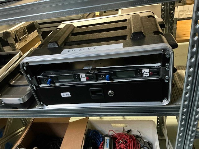 1999 sennheiser ew300g1 in-ear zender(2x) - afbeelding 3 van  5