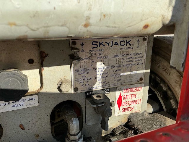 1999 sky jack sj 3 3220 hoogwerker - afbeelding 24 van  24