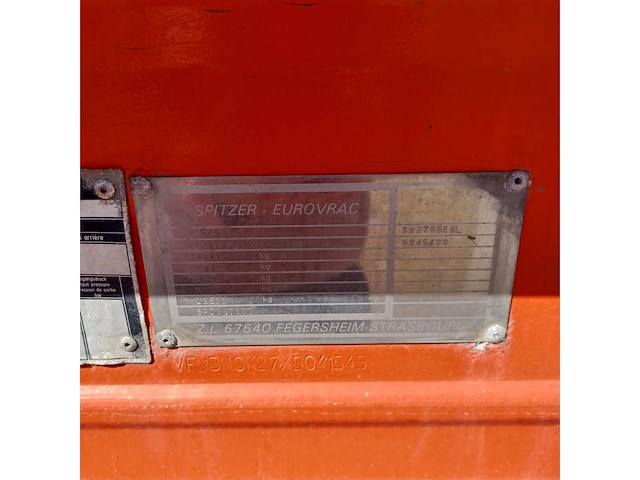 1999 spitzer bn sk 27 oplegger (75165-192) - afbeelding 6 van  7