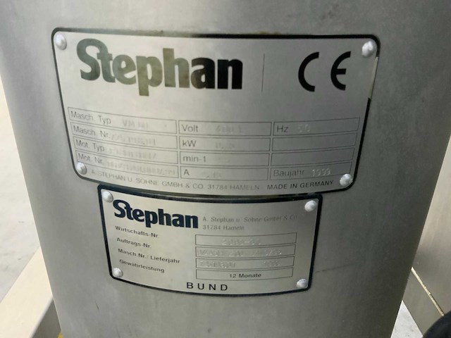 1999 stephan vm 60 vacuümmenger - afbeelding 6 van  9