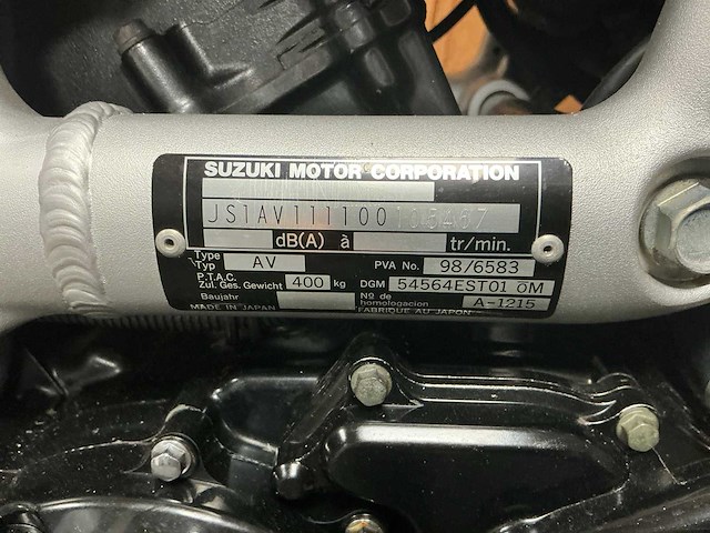1999 suzuki tour “lucky strike” 600 motorfiets - afbeelding 5 van  8