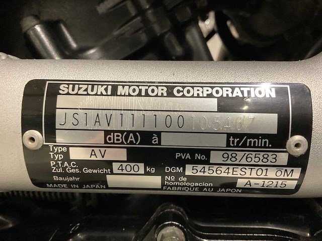 1999 suzuki tour “lucky strike” 600 motorfiets - afbeelding 6 van  8