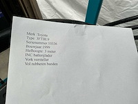 1999 toyota 3fbl9 vorkheftruck - afbeelding 14 van  23