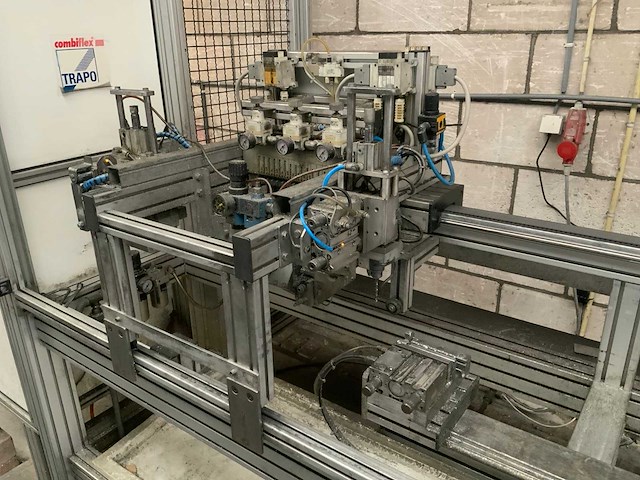 1999 trapo combiflex automatische pneumatische aluminium profiel boorinstallatie - afbeelding 6 van  12