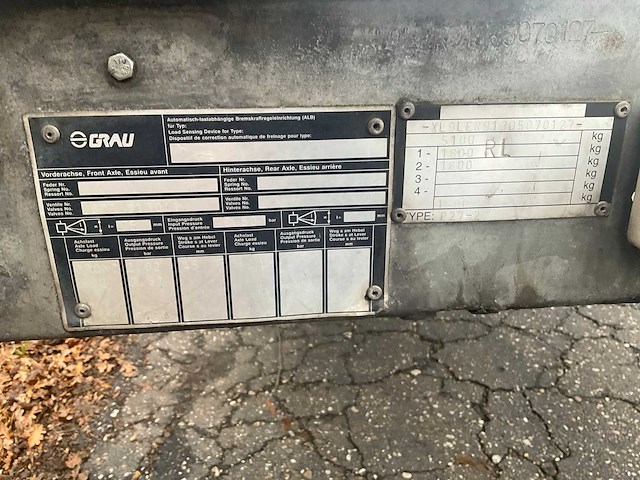 1999 veldhuizen v27-2 oplegger - afbeelding 2 van  10